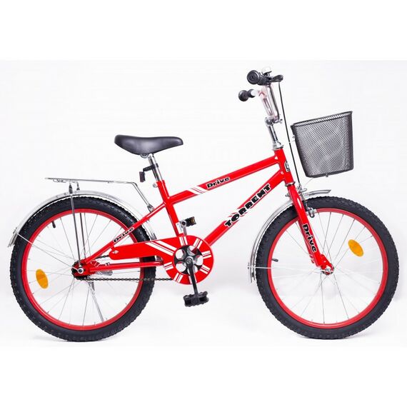 Детские велосипеды: Велосипед детский Torrent Drive + корзина красный фотографии