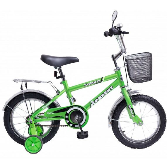 Детские велосипеды: Велосипед Torrent Saturn + корзина зеленый фотографии