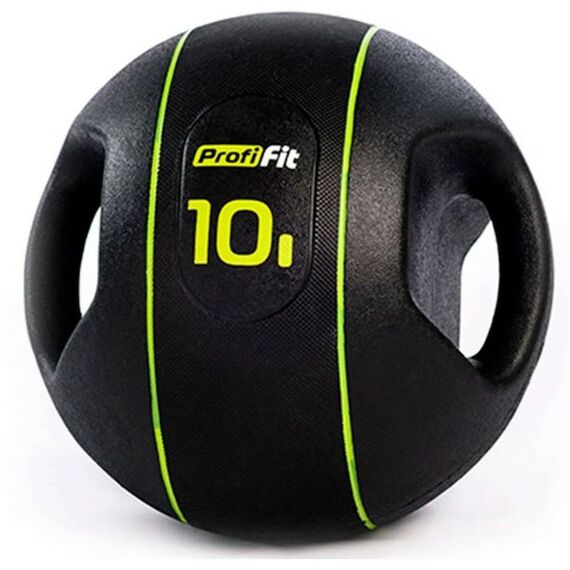 Фитнес оборудование: Медицинбол с хватами PROFI-FIT 10 кг фотографии