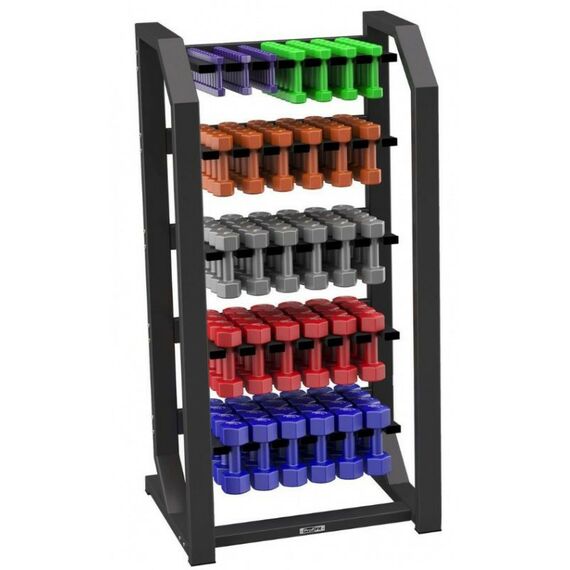 Системы хранения: Стойка для гантелей PROFI-FIT 2510, вертикальная, до 60 пар гантелей фотографии