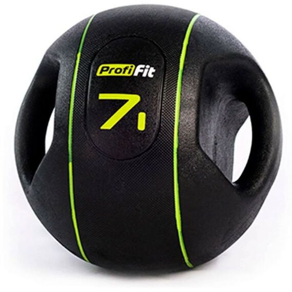 Фитнес оборудование: Медицинбол с хватами PROFI-FIT 7 кг фотографии