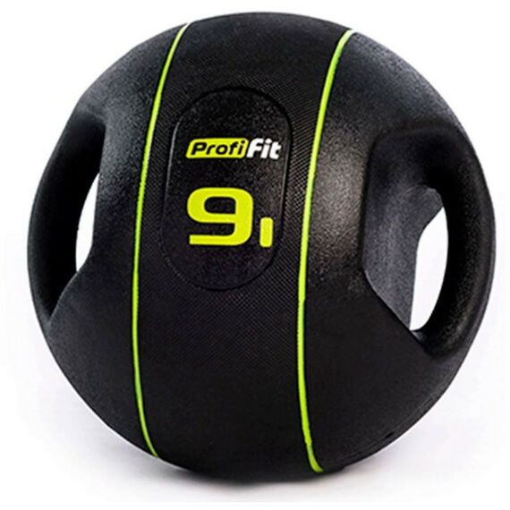 Фитнес оборудование: Медицинбол с хватами PROFI-FIT 9 кг фотографии