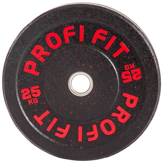 Диски d 50: Диск для штанги PROFI-FIT PROFI-FIT D-51, 25 кг с цветными вкраплениями фотографии