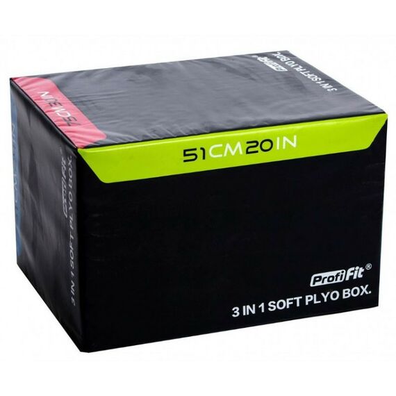 Фитнес оборудование: Тумба для запрыгивания PROFI-FIT SOFT PLYO BOX, 3 в 1, 51-61-75см фотографии