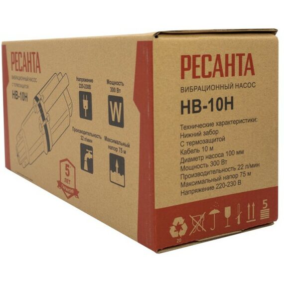 Насосы и насосные станции: Вибрационный насос РЕСАНТА НВ-10Н фотографии