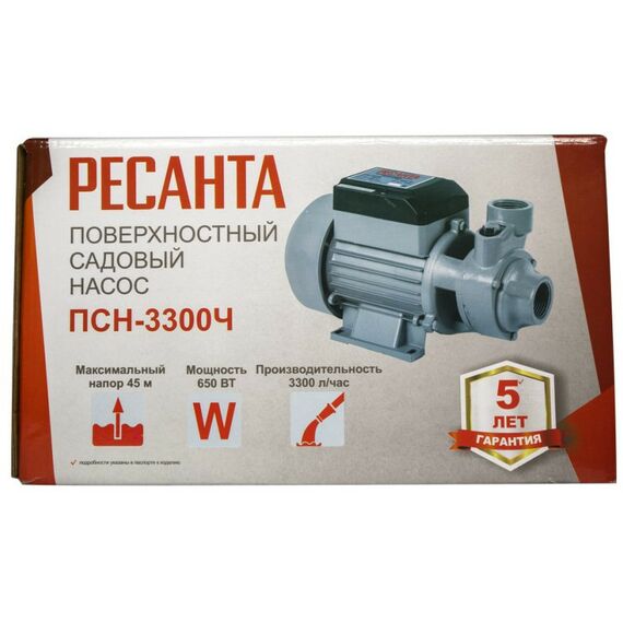 Насосы и насосные станции: Поверхностный насос РЕСАНТА ПСН-3300Ч фотографии