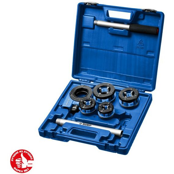 Столярно-слесарный инструмент: Набор клуппов №5 с трещоткой Зубр Профессионал 28270-H5_z01 фотографии