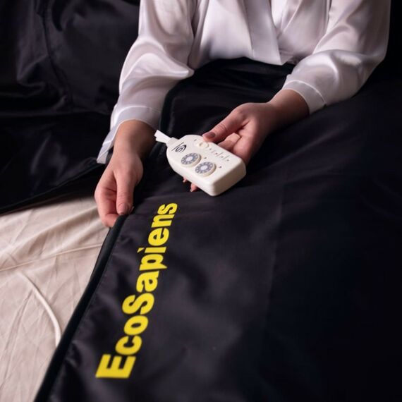 Электропростыни и одеяла: Термоодеяло электрическое двухзонное EcoSapiens SpaCapsula черное 220х180 см фотографии