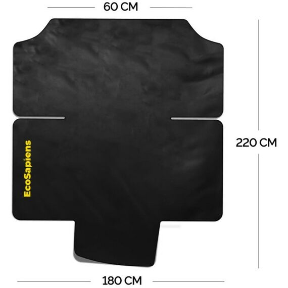 Электропростыни и одеяла: Термоодеяло электрическое двухзонное EcoSapiens SpaCapsula черное 220х180 см фотографии