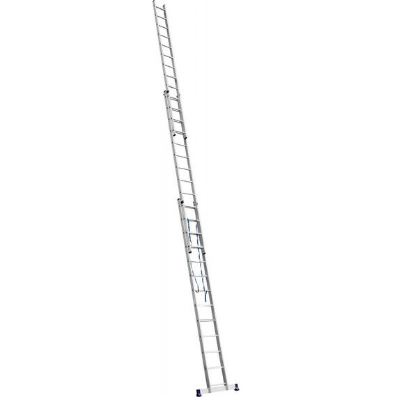 Стремянки и лестницы: Трехсекционная лестница СИБИН 38833-13 13 ступеней, со стабилизатором, алюминиевая фотографии
