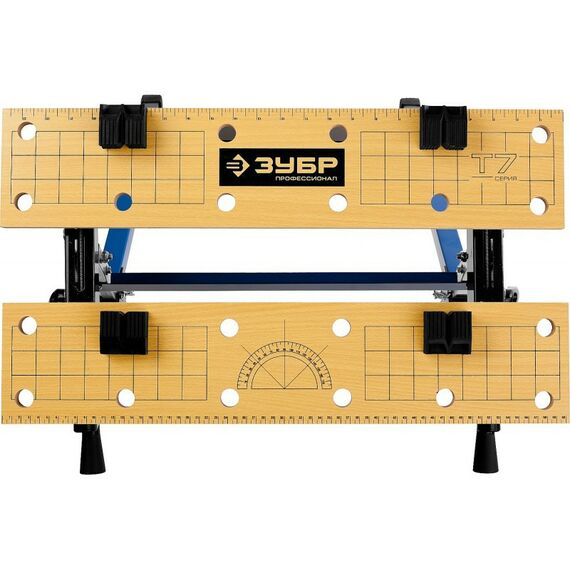 Тиски, струбцины, наковальни, верстаки: Верстак столярный складной Зубр Профессионал T-7 [38728] фотографии