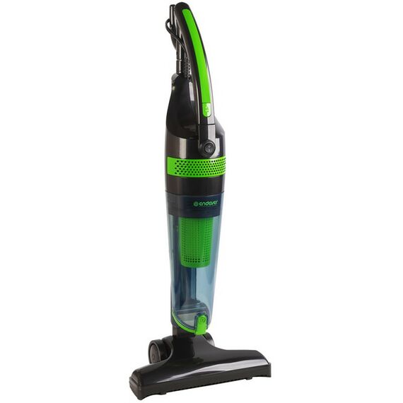Пылесосы: Пылесос циклон вертикальный Endever SkyClean VC-292 650 Вт / 120 Вт, цвет черный/зеленый, HEPA-фильтр [90027] фотографии