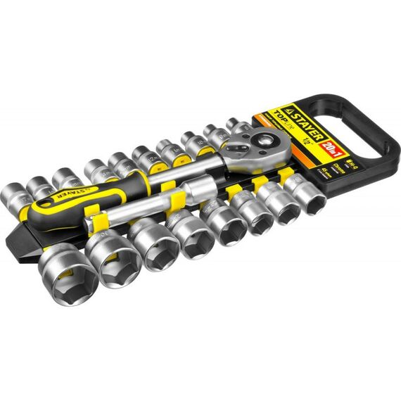 Наборы инструментов и ключи: набор торцовых головок STAYER RSS 20L 20 предметов [27750-H20] фотографии