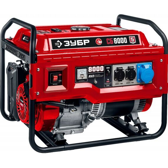 Электростанции: Бензиновый генератор Зубр СБ-8000 8 кВт фотографии