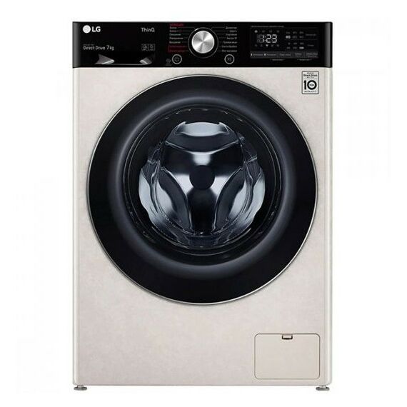 Стиральные машины: Стиральная машина LG F2V5HS9B 7кг, ширина 45 см, прямой привод, Wi-Fi фотографии