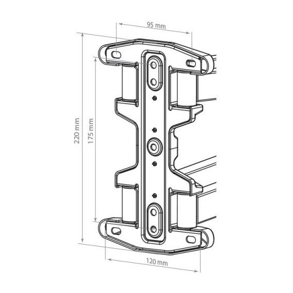 Крепеж для аудио-видео техники: Кронштейн для ТВ Kromax ATLANTIS-45 grey 22"-65", VESA 400x400 мм [20217] фотографии
