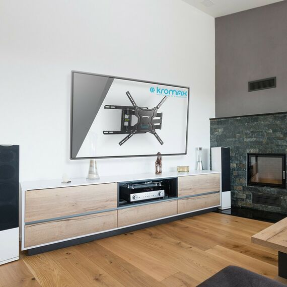 Крепеж для аудио-видео техники: Кронштейн настенный для ТВ Kromax DIX-19 Black 22"-65", VESA 400x400 мм [20260] фотографии