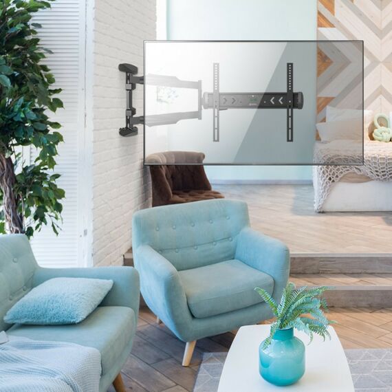 Крепеж для аудио-видео техники: Кронштейн ONKRON NP47 черный 40"-75", VESA: 100x100 - 400x400 мм фотографии