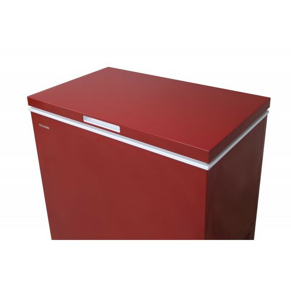 Морозильные камеры: Морозильный ларь WILLMARK CF-250CS общий объем 225л, компрессор TOSHIBA, глубокая заморозка до -24, красный фотографии