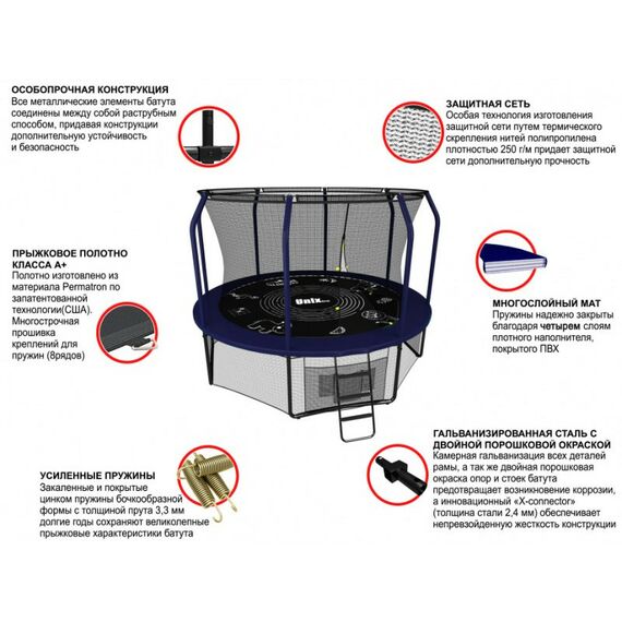 Батуты: Батут UNIX line SUPREME GAME 10 ft (blue) фотографии