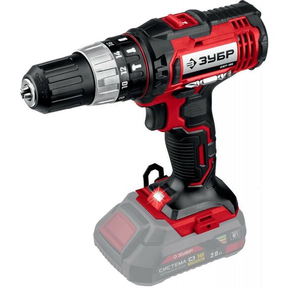Дрели и шуруповерты: Ударная дрель-шуруповер Зубр ДШУ-185 18В, без АКБ, в коробке фотографии