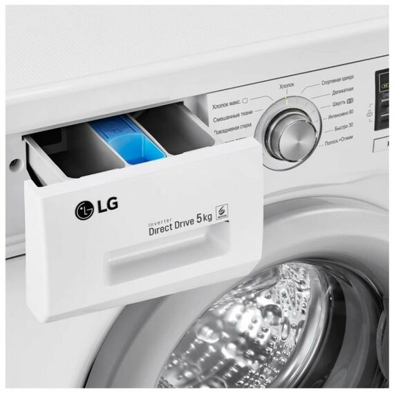 Стиральные машины: Стиральная машина LG F10B8LD7 узкая 44 см, 5кг, прямой привод фотографии