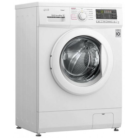 Стиральные машины: Стиральная машина LG F1296NDS0 узкая 44 см, загрузка 6 кг, прямой привод фотографии