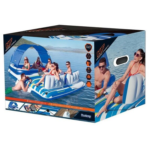 Лодки: Беседка-плот для плавания BestWay 389 х 274 см для 6 человек [43105] фотографии
