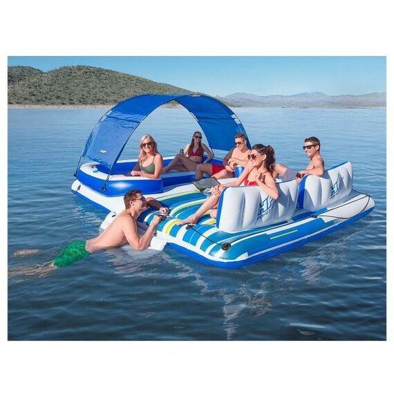 Лодки: Беседка-плот для плавания BestWay 389 х 274 см для 6 человек [43105] фотографии
