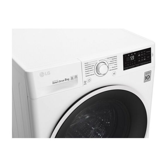 Стиральные машины: Стиральная машина LG F2J6TN0W 8 кг, прямой привод фотографии