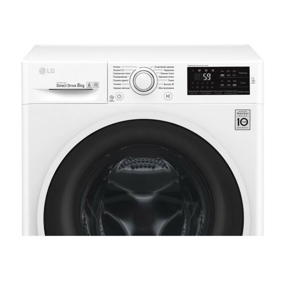 Стиральные машины: Стиральная машина LG F2J6TN0W 8 кг, прямой привод фотографии