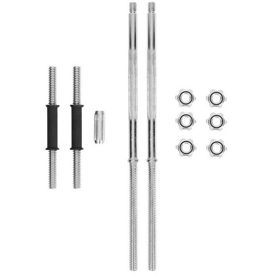 Гантели: Набор ONLITOP 578750 2 гантельных грифа, 1 гриф прямой 1,5 м, 20 дисков, вес 50 кг фотографии