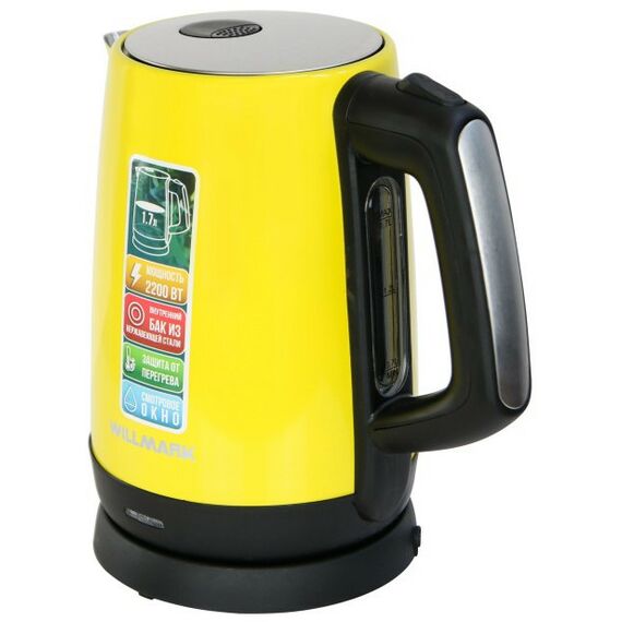 Чайники, термопоты: Чайник WILLMARK WEK-1758S желтый фотографии
