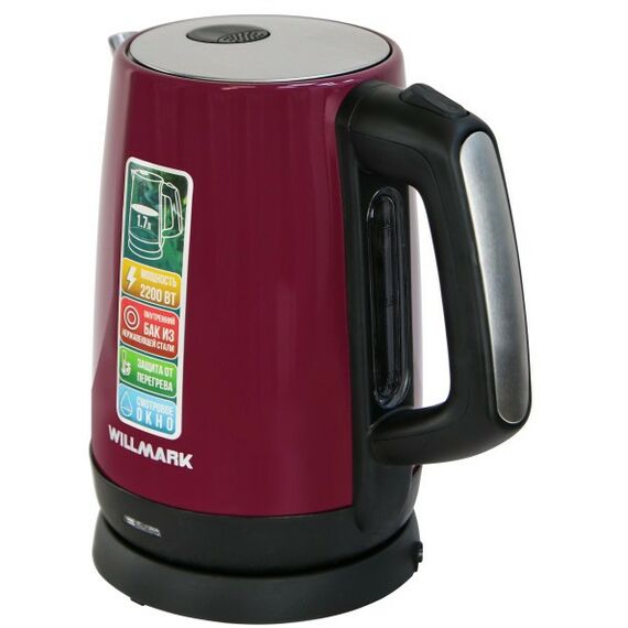 Чайники, термопоты: Чайник WILLMARK WEK-1758S фиолетовый фотографии