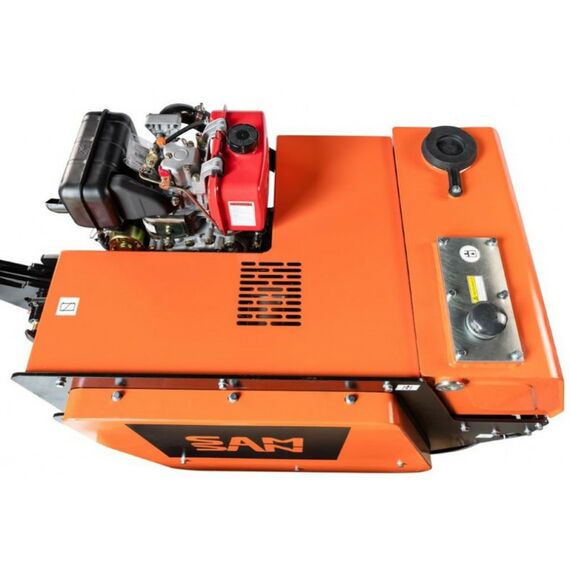 Дорожные катки: Ручной двухвальцовый дорожный каток Samsan DDR 500 Honda GX270, вес сухой 520 кг, бак для воды 30 л, ширина барабана 600 мм фотографии
