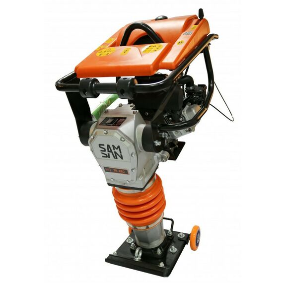 Виброплиты, вибраторы: Вибротрамбовка Samsan TR 271 78 кг, счетчик моточасов, колесный комплект, двигатель Honda GX 160, 4-тактный, одноцилиндровый фотографии