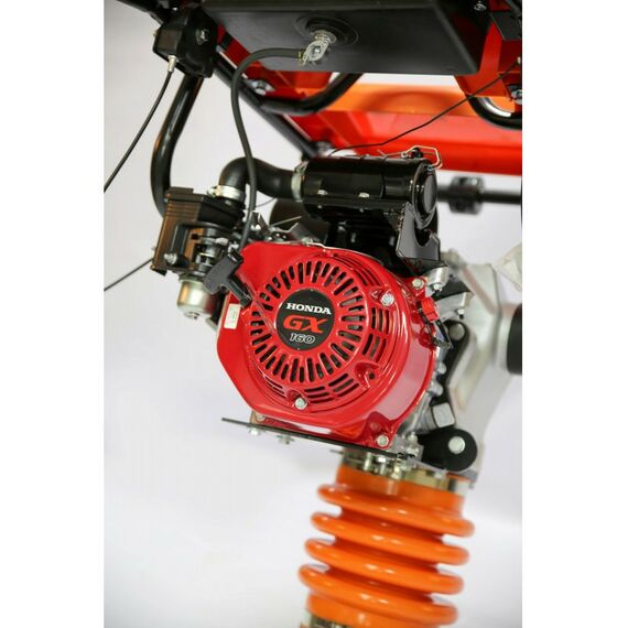 Виброплиты, вибраторы: Вибротрамбовка Samsan TR 280 80 кг, счетчик моточасов, колесный комплект, двигатель Honda GX 160, 4-тактный, одноцилиндровый фотографии