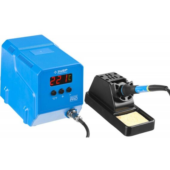 Паяльное оборудование: Низкотемпературная паяльная станция цифровая Зубр ПСН-60 50-480°C, 60 Вт [55336] фотографии