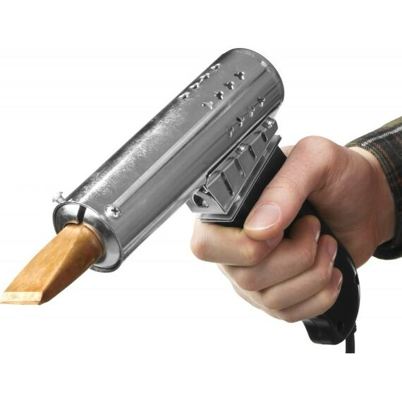 Паяльное оборудование: Паяльник Зубр Профессионал 55302-500 с пластмассовой рукояткой и долговечным жалом, 500Вт, клин фотографии