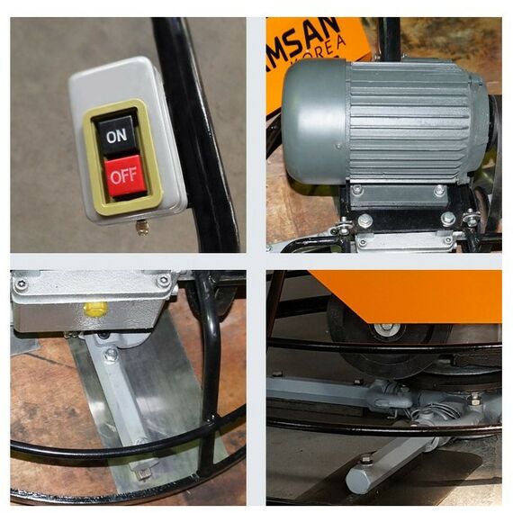 Мозаично-затирочные шлифовальные машины: Электрическая затирочная машина Samsan PTE 36 380В, 2.2 кВт, 900мм фотографии