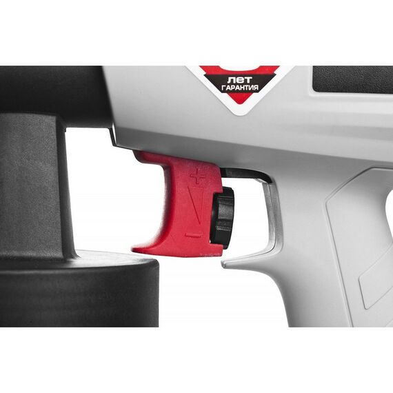 Распылители, краскопульты: Краскопульт (краскораспылитель) электрический Зубр КПЭ-750 HVLP, 0.8л, краскоперенос 0-800мл/мин, вязкость краски 100 DIN/сек, сопло 2.6мм, 750Вт фотографии