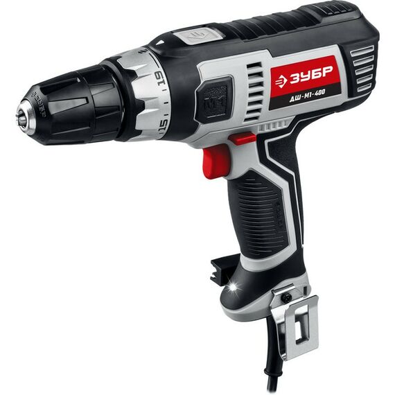 Дрели и шуруповерты: Дрель-шуруповерт сетевая Зубр Мастер ДШ-М1-400 400 Вт, 0-750 об/мин фотографии