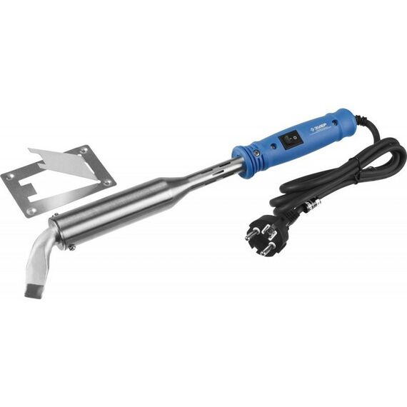 Паяльное оборудование: Паяльник Зубр Профессионал 55301-300 с выключателем, пластмассовой рукояткой и долговечным жалом, 300Вт, клин фотографии