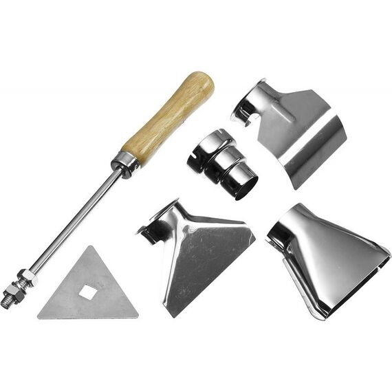 Фены технические: Фен технический (строительный) Зубр Профессионал ФТ-П1600 керамический изолятор, 2 режима: 350град/ 350л/мин, 550град/ 550л/мин, насадки, 1600Вт фотографии