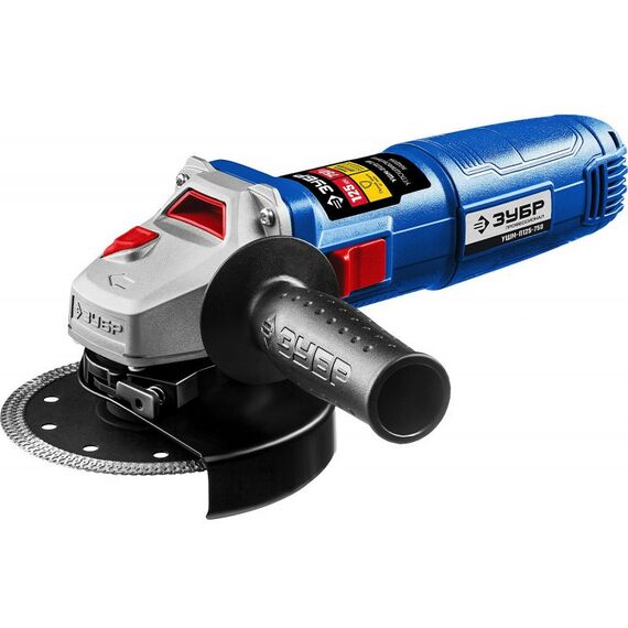 Угловые шлифмашинки (болгарки): УШМ Зубр Профессионал УШМ-П125-750 125 мм, 750 Вт фотографии