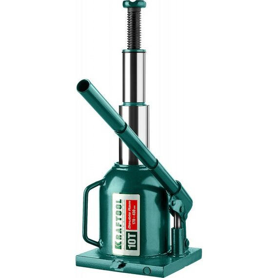 Домкраты: Домкрат двухштоковый бутылочный KRAFTOOL DOUBLE RAM 10т 170-430мм с увеличенным подъемом [43463-10] фотографии