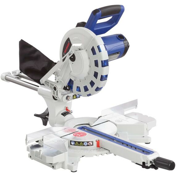 Торцовочные пилы: Пила торцовочная БЕЛМАШ MS B-255H 255x30мм, пропил 90/340мм, с протяжкой, 2кВт, 4500 об/мин, 17кг [S217A] фотографии