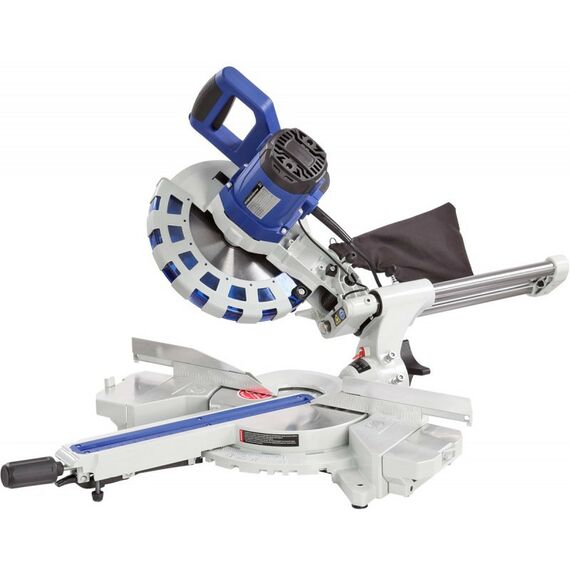 Торцовочные пилы: Пила торцовочная БЕЛМАШ MS B-255H 255x30мм, пропил 90/340мм, с протяжкой, 2кВт, 4500 об/мин, 17кг [S217A] фотографии