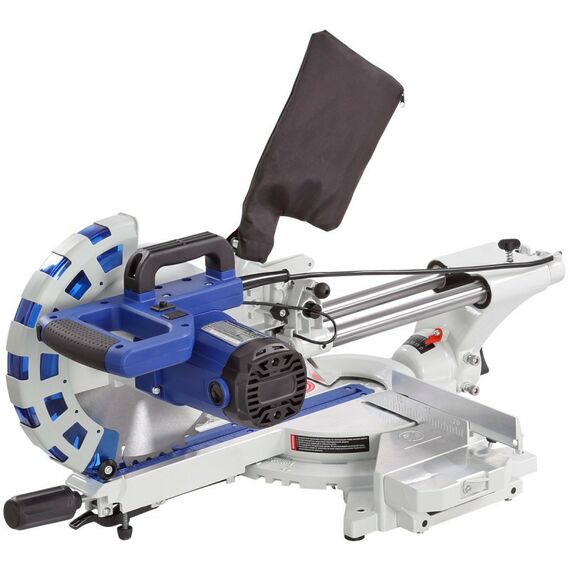 Торцовочные пилы: Пила торцовочная БЕЛМАШ MS B-255H 255x30мм, пропил 90/340мм, с протяжкой, 2кВт, 4500 об/мин, 17кг [S217A] фотографии