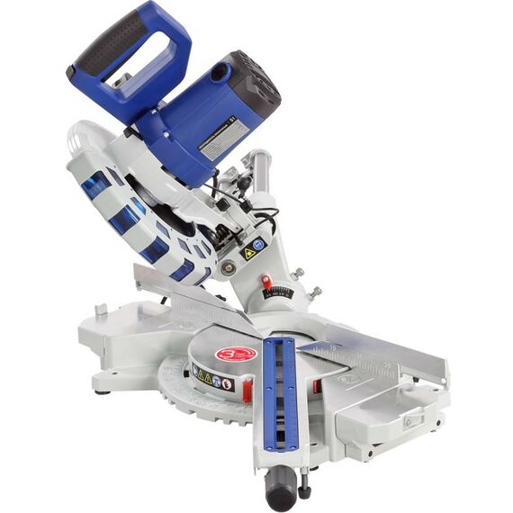 Торцовочные пилы: Пила торцовочная БЕЛМАШ MS B-255H 255x30мм, пропил 90/340мм, с протяжкой, 2кВт, 4500 об/мин, 17кг [S217A] фотографии